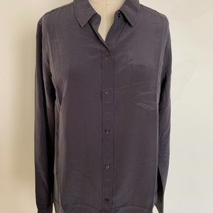 Rails Grey button down silk shirt Medium